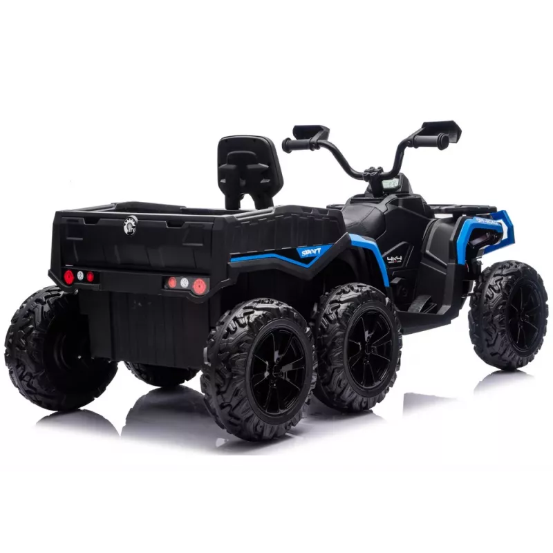 LEAN CARS Patareitoitel Neljarattaline ATV 6 Rattaga Haagisega JC606 24V 4x4 Sinine