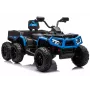 LEAN CARS Patareitoitel Neljarattaline ATV 6 Rattaga Haagisega JC606 24V 4x4 Sinine