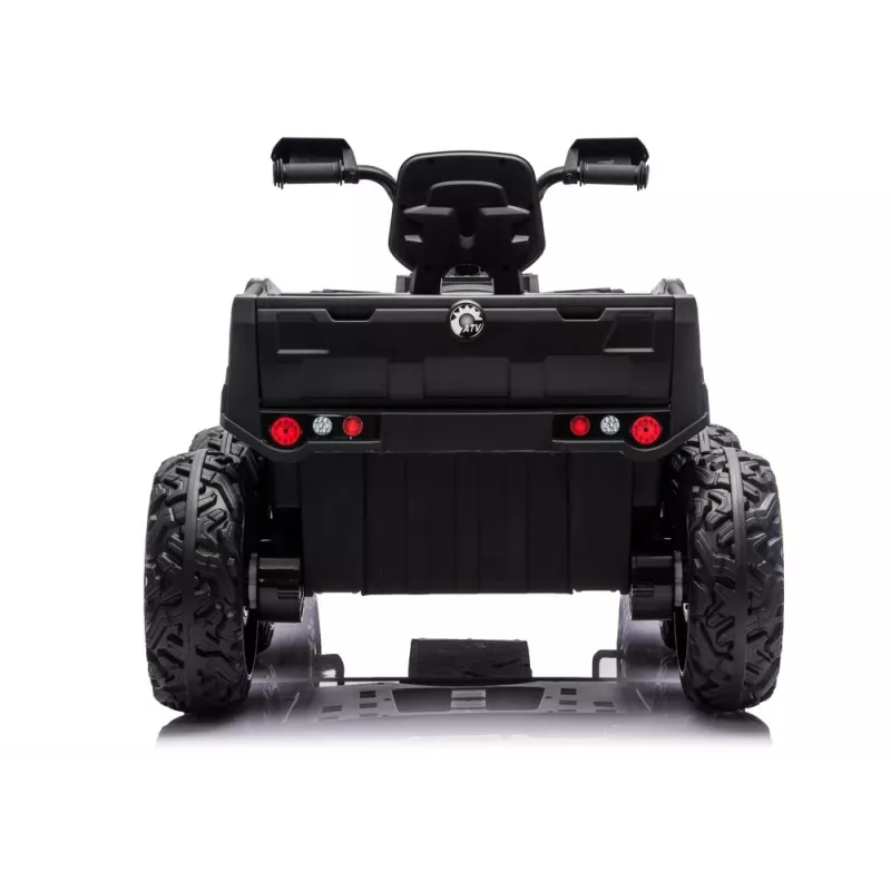 LEAN CARS Battery-Operated Quad ATV 6 Wheels With Trailer JC606 24V 4x4 Green