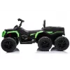 LEAN CARS Battery-Operated Quad ATV 6 Wheels With Trailer JC606 24V 4x4 Green
