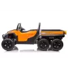 LEAN CARS Battery Operated Vehicle 6 Wheels XB-1038A 4x4 24V Orange