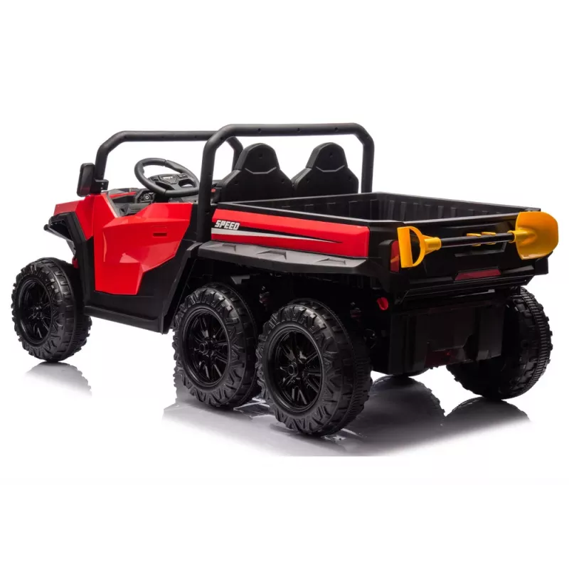 LEAN CARS Battery Operated Vehicle 6 Wheels XB-1038A 4x4 24V Red
