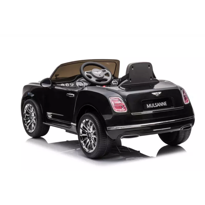 LEAN CARS Bentley Mulsanne laste sõiduauto, 12V, läikiv must, kaugjuhtimispuldiga, MP3, LED-tuled, EVA rattad, 3-6 aastat, max 30 kg