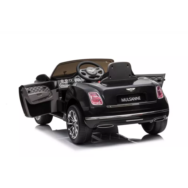 LEAN CARS Bentley Mulsanne laste sõiduauto, 12V, läikiv must, kaugjuhtimispuldiga, MP3, LED-tuled, EVA rattad, 3-6 aastat, max 30 kg