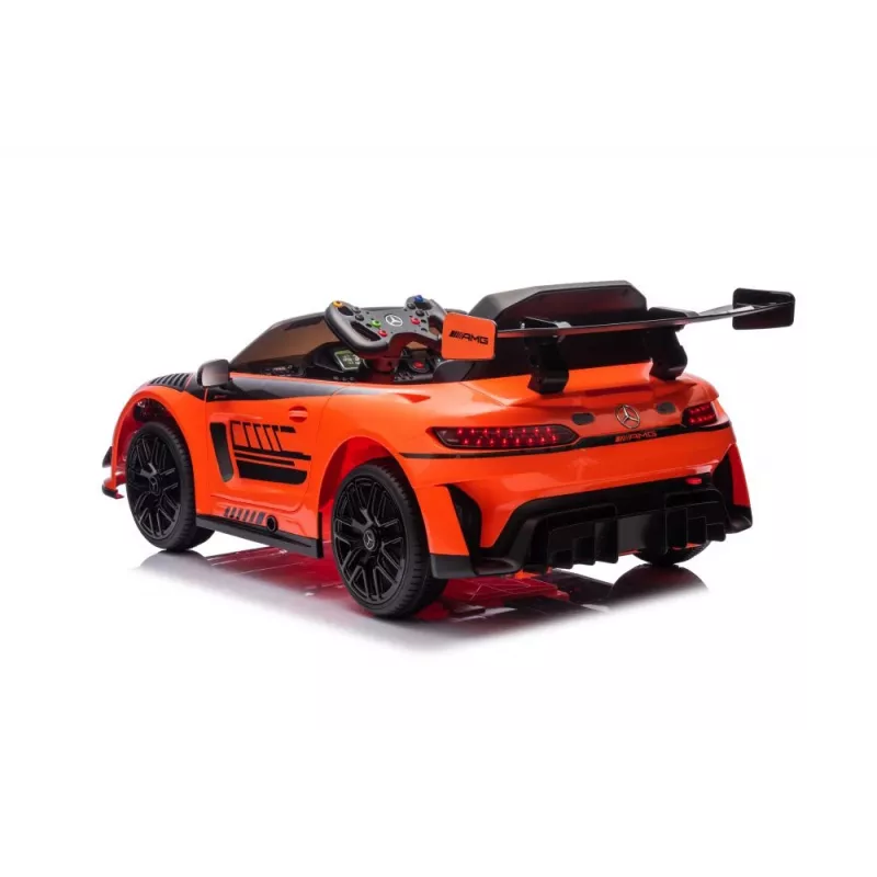 LEAN CARS Battery-Powered Car Mercedes AMG GT3 Orange