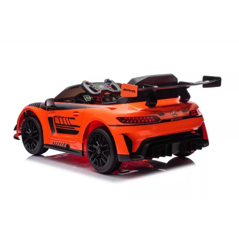 LEAN CARS Battery-Powered Car Mercedes AMG GT3 Orange