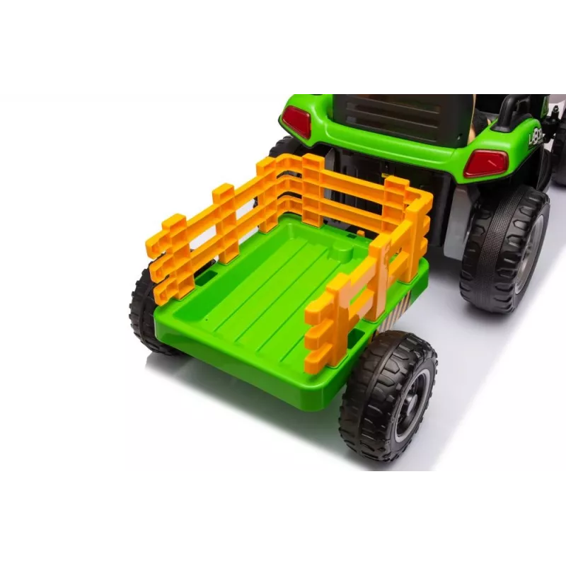 LEAN CARS Akutoitel Troll BBH-030 Roheline 12V Sõiduk Lapsele Koos Vanema Juhtpuldiga