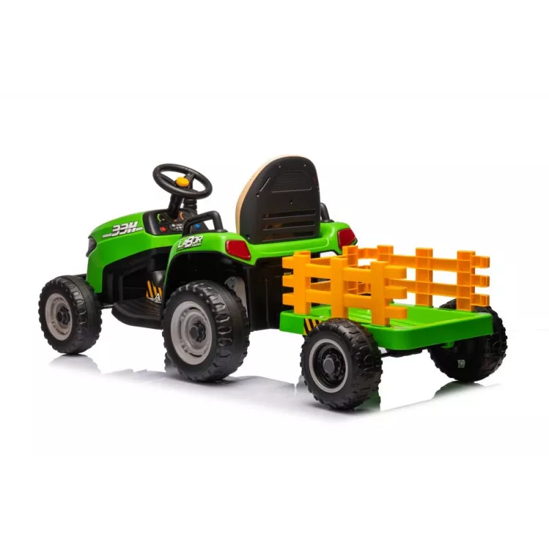 LEAN CARS Akutoitel Troll BBH-030 Roheline 12V Sõiduk Lapsele Koos Vanema Juhtpuldiga