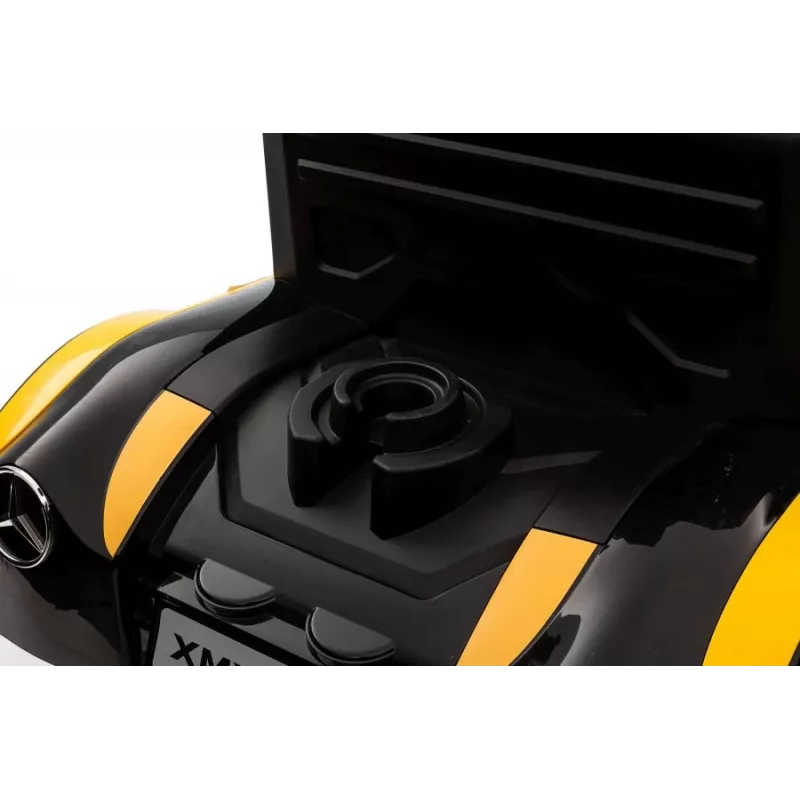 LEAN CARS Akutoitel veok Mercedes XMX622 Kollane LED-tuledega