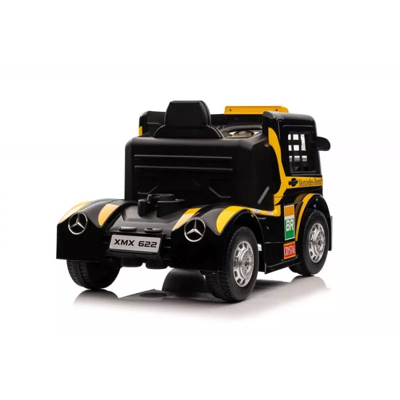 LEAN CARS Akutoitel veok Mercedes XMX622 Kollane LED-tuledega