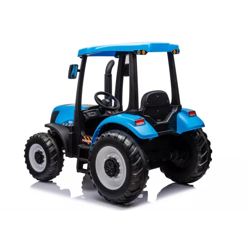 LEAN CARS Battery Tractor A011 24V Blue – Sõiduk mänguasjaks 2x200W mootorite, kaugjuhtimispuldiga, LED-tuledega ja Bluetoothiga