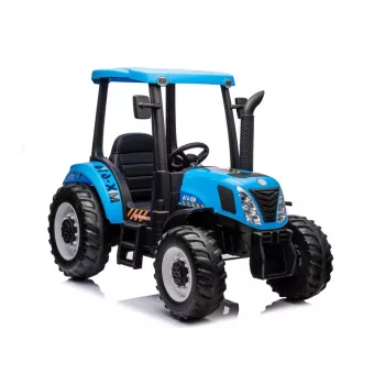 LEAN CARS Battery Tractor A011 24V Blue – Sõiduk mänguasjaks 2x200W mootorite, kaugjuhtimispuldiga, LED-tuledega ja Bluetoothiga