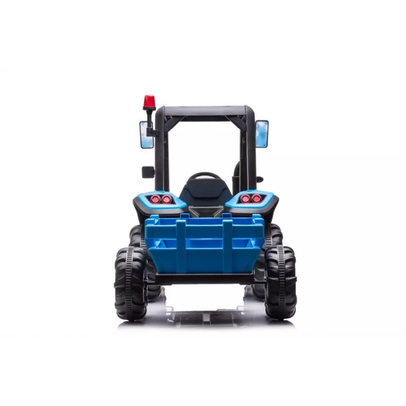 LEAN CARS Aku Traktor BLT-206 Sinine 12V Sõiduk koos Haagise ja Kaugjuhtimispuldiga