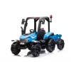 LEAN CARS Aku Traktor BLT-206 Sinine 12V Sõiduk koos Haagise ja Kaugjuhtimispuldiga