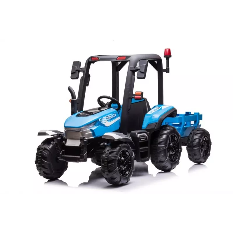 LEAN CARS Aku Traktor BLT-206 Sinine 12V Sõiduk koos Haagise ja Kaugjuhtimispuldiga