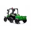 LEAN CARS akutraktor BLT-206 roheline eemaldatava haagisega, 12V sõiduauto lastele vanuses 3-8 aastat, 2x45W, EVA rattad, puldiga