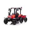 LEAN CARS akutraktor BLT-206 punane, 12V 7Ah, 2x35W, laste sõiduauto puldiga ja haagisega