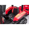 LEAN CARS akutraktor BLT-206 punane, 12V 7Ah, 2x35W, laste sõiduauto puldiga ja haagisega