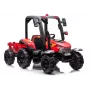 LEAN CARS akutraktor BLT-206 punane, 12V 7Ah, 2x35W, laste sõiduauto puldiga ja haagisega