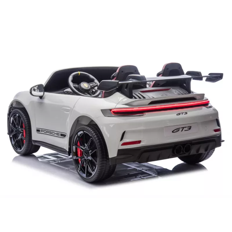 LEAN CARS DK-P911 Porsche GT3 Battery-Operated Ride-On Car White
