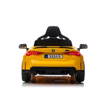 LEAN CARS Electric Ride On Car BMW M4 Yellow
