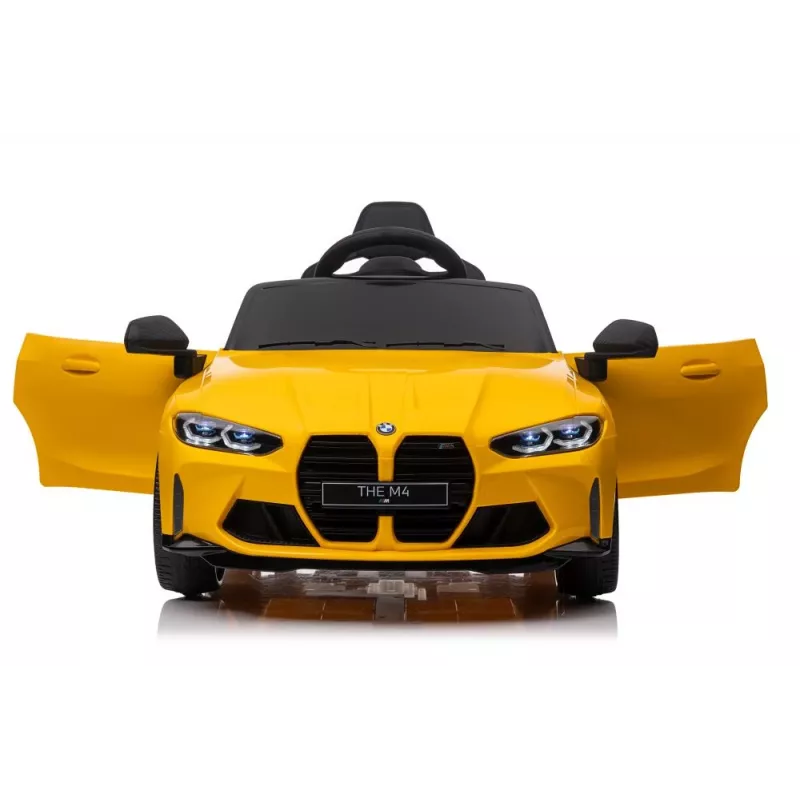 LEAN CARS Electric Ride On Car BMW M4 Yellow