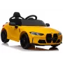 LEAN CARS Electric Ride On Car BMW M4 Yellow