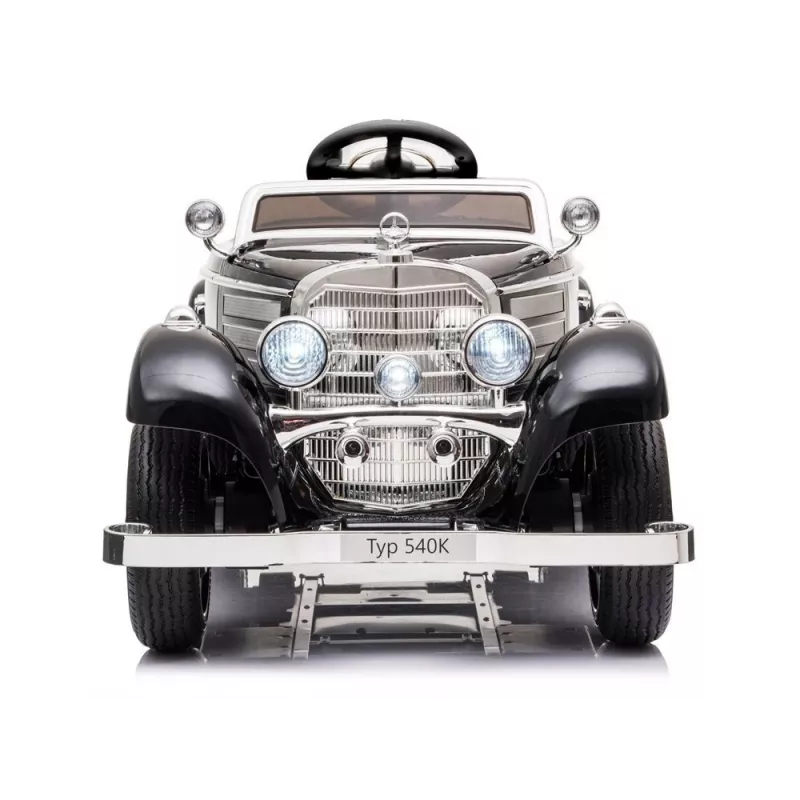 LEAN CARS Elektriline Sõiduauto Mercedes 540K Classic Premium LED Tuled MP3 Must