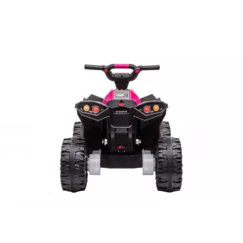 LEAN CARS Elektriline sõiduquad HL568 Roosa – 12V 2x30W Laste ATV muusika, LED-tulede, 30 kg kandevõimega