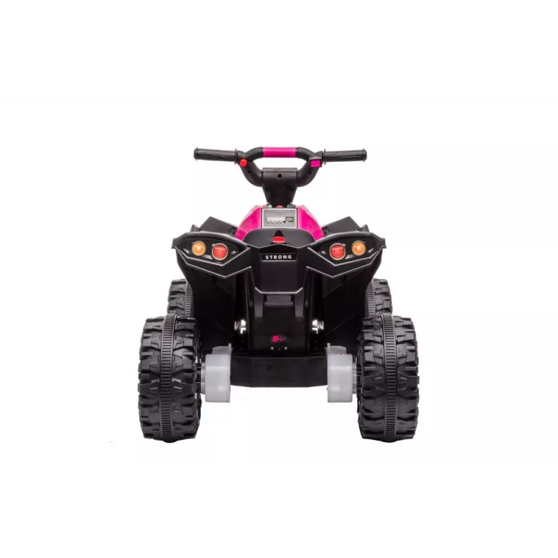 LEAN CARS Elektriline sõiduquad HL568 Roosa – 12V 2x30W Laste ATV muusika, LED-tulede, 30 kg kandevõimega