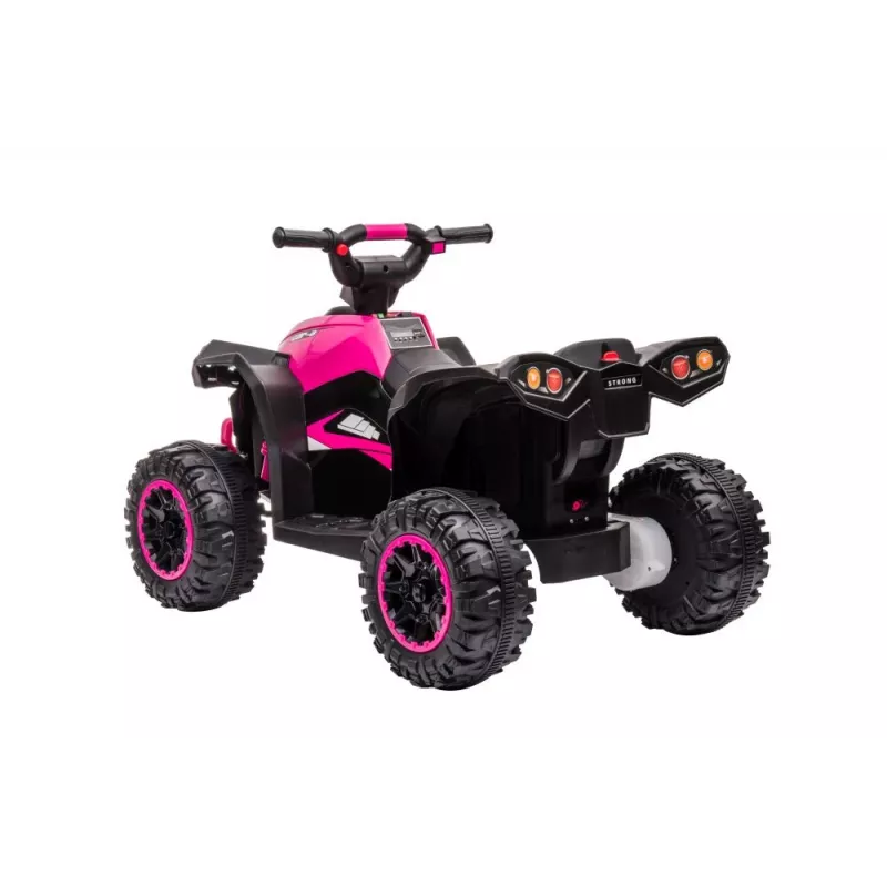 LEAN CARS Elektriline sõiduquad HL568 Roosa – 12V 2x30W Laste ATV muusika, LED-tulede, 30 kg kandevõimega