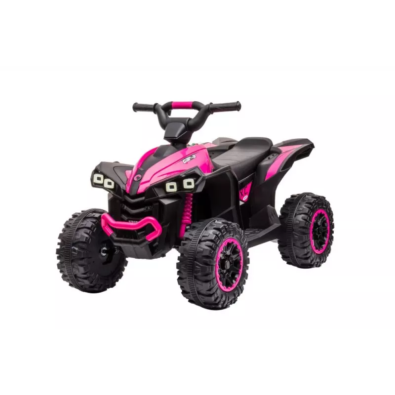 LEAN CARS Elektriline sõiduquad HL568 Roosa – 12V 2x30W Laste ATV muusika, LED-tulede, 30 kg kandevõimega