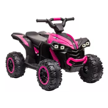 LEAN CARS Elektriline sõiduquad HL568 Roosa – 12V 2x30W Laste ATV muusika, LED-tulede, 30 kg kandevõimega