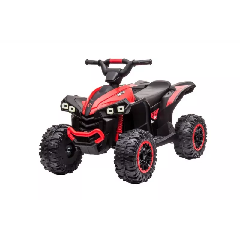LEAN CARS elektriline laste ATV HL568 punane 6V akutoitega, LED-tulede ja muusikaga