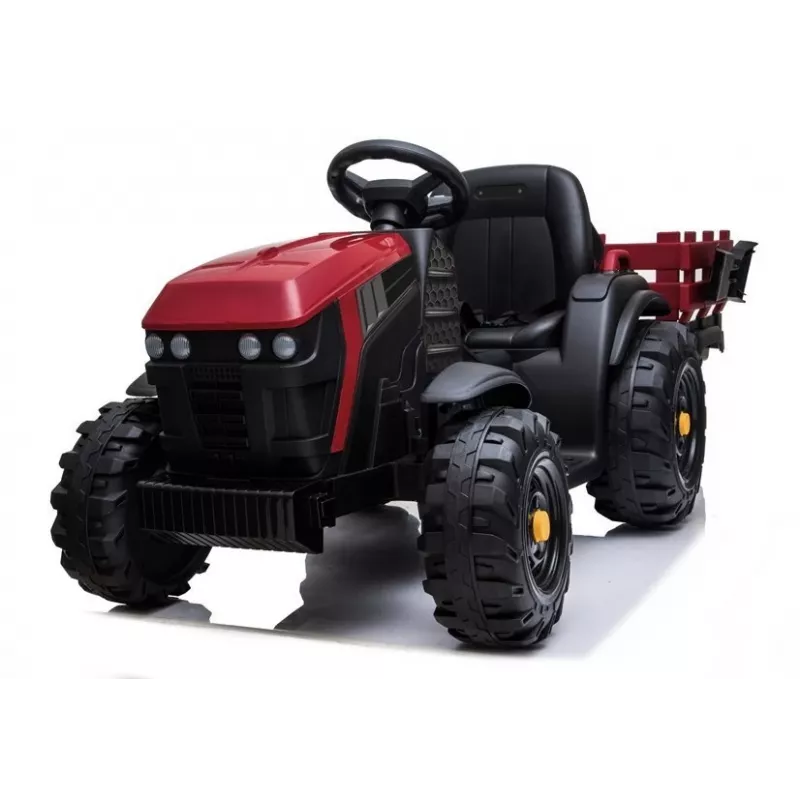 LEAN CARS Electric Ride On Tractor with Trailer BDM0925 Red