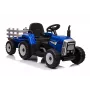 LEAN CARS Electric Ride-On Tractor with Trailer XMX611 Blue