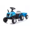 LEAN CARS elektriline traktor koos haagisega A009 sinine - 12V sõiduk, 2x35W, kaugjuhtimispult