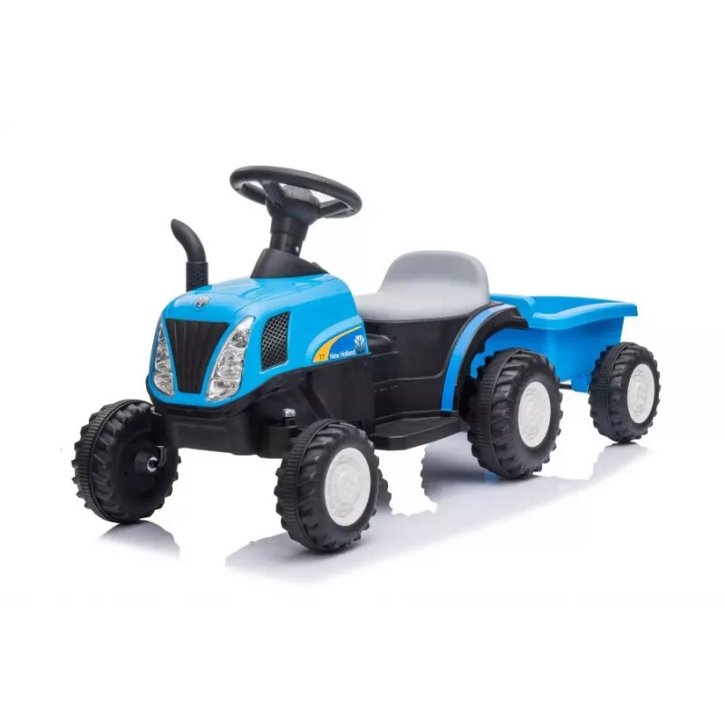 LEAN CARS elektriline traktor koos haagisega A009 sinine - 12V sõiduk, 2x35W, kaugjuhtimispult