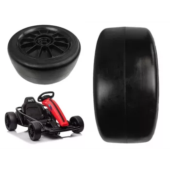 LEAN CARS esiratas Gokart SX1968 jaoks - 220mm EVA vahtrehv, ABS velg, must