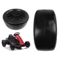 LEAN CARS esiratas Gokart SX1968 jaoks - 220mm EVA vahtrehv, ABS velg, must
