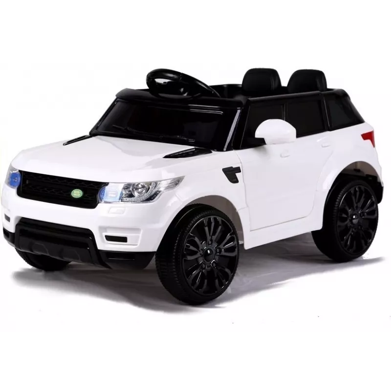 LEAN CARS HL1638 elektriline sõiduauto lastele - valge, 12V akutoitega, vanemlik kaugjuhtimispult, MP3, LED-tuled, EVA rattad