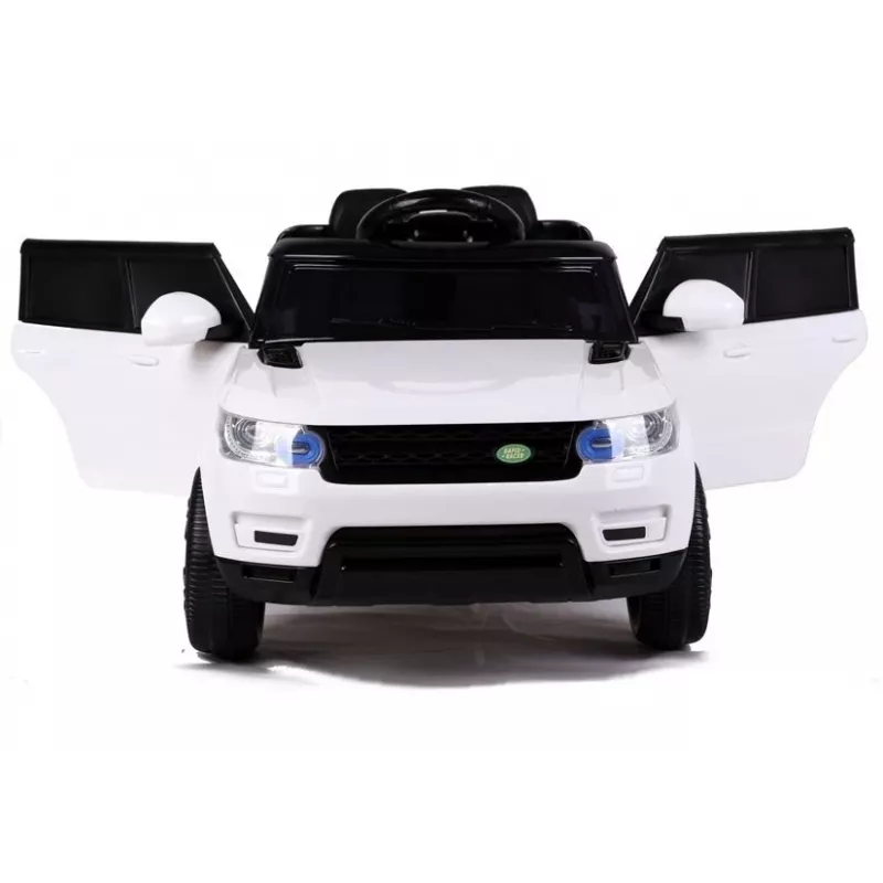 LEAN CARS HL1638 elektriline sõiduauto lastele - valge, 12V akutoitega, vanemlik kaugjuhtimispult, MP3, LED-tuled, EVA rattad