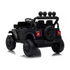 LEAN CARS Jeep Rubicon DK-JWR558 24V akutoitel lasteauto, must