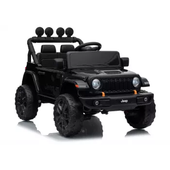 LEAN CARS Jeep Rubicon DK-JWR558 24V akutoitel lasteauto, must