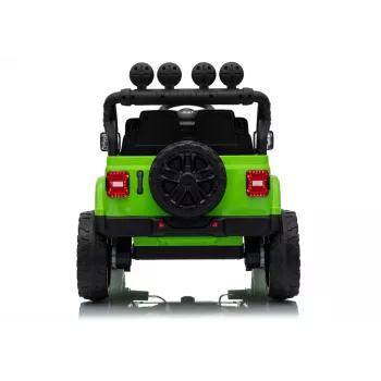 LEAN CARS Jeep Rubicon DK-JWR558 24V roheline akutoitega sõiduauto