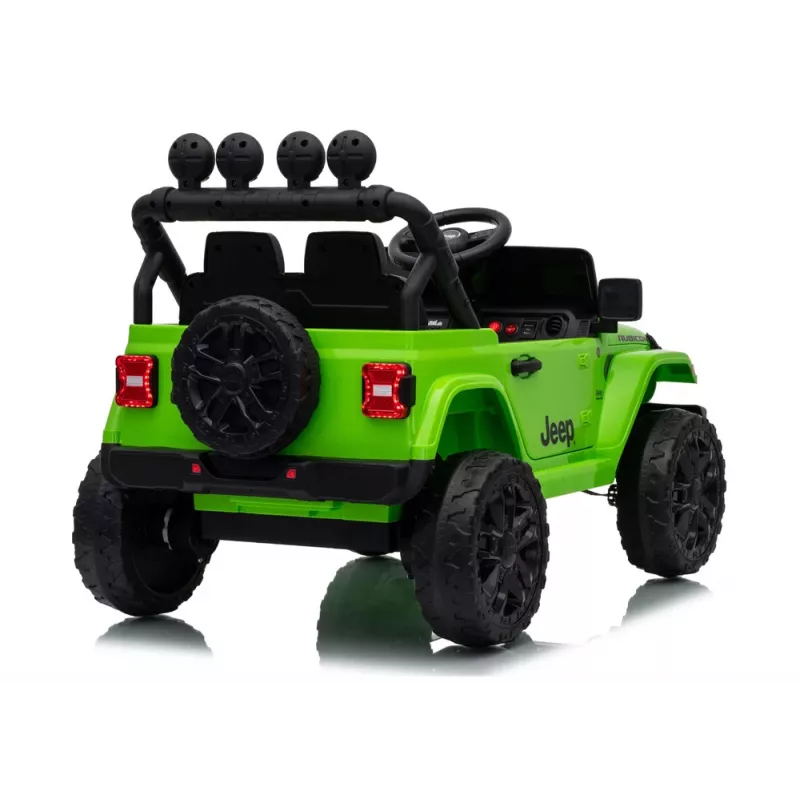 LEAN CARS Jeep Rubicon DK-JWR558 24V roheline akutoitega sõiduauto