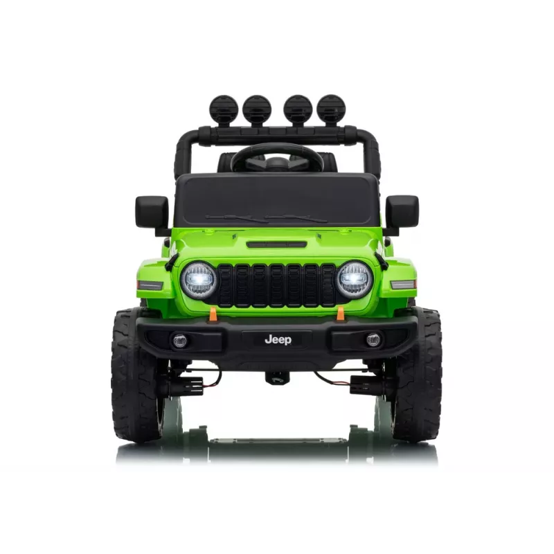 LEAN CARS Jeep Rubicon DK-JWR558 24V roheline akutoitega sõiduauto