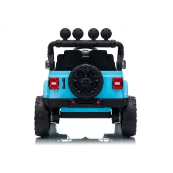 LEAN CARS Jeep Rubicon DK-JWR558 24V Hele Sinine Akuga Sõiduk koos Vanemate Kaugjuhtimispuldiga
