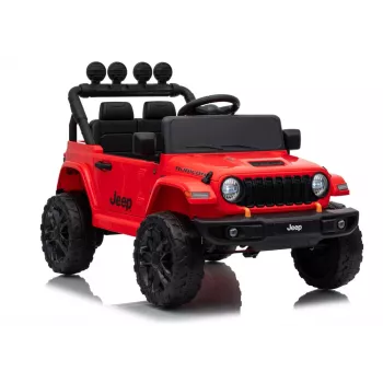 LEAN CARS Jeep Rubicon DK-JWR558 24V punane akutoitel sõiduk