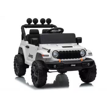 LEAN CARS Jeep Rubicon DK-JWR558 24V Valge patareitoitega sõiduk lastele